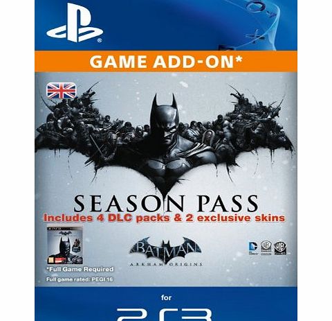 Sony PSN Batman: Arkham Origins Season Pass [Online Game Code]